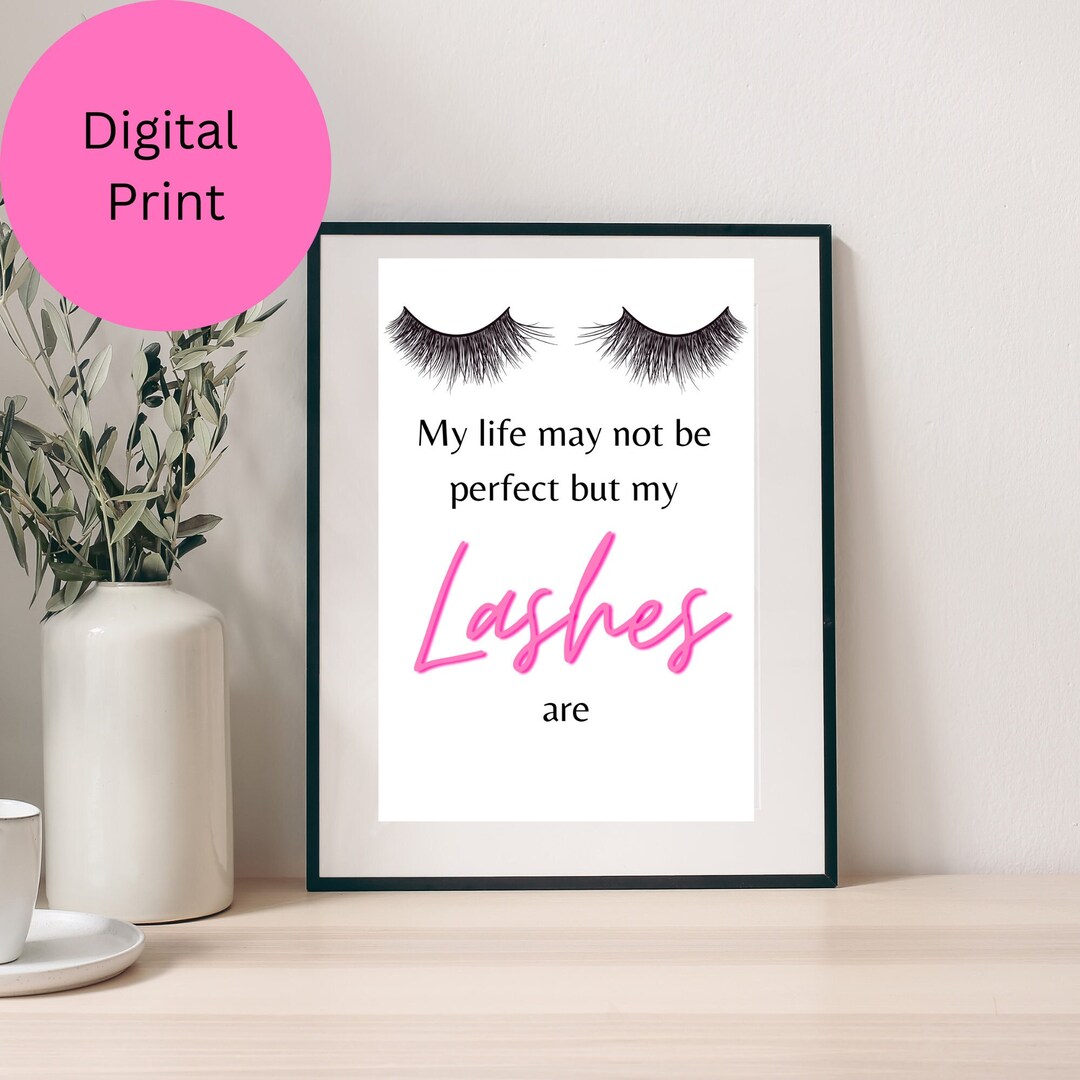 Wall Prints Beauty Art Good Lashes Beauty Salon Vanity Etsy