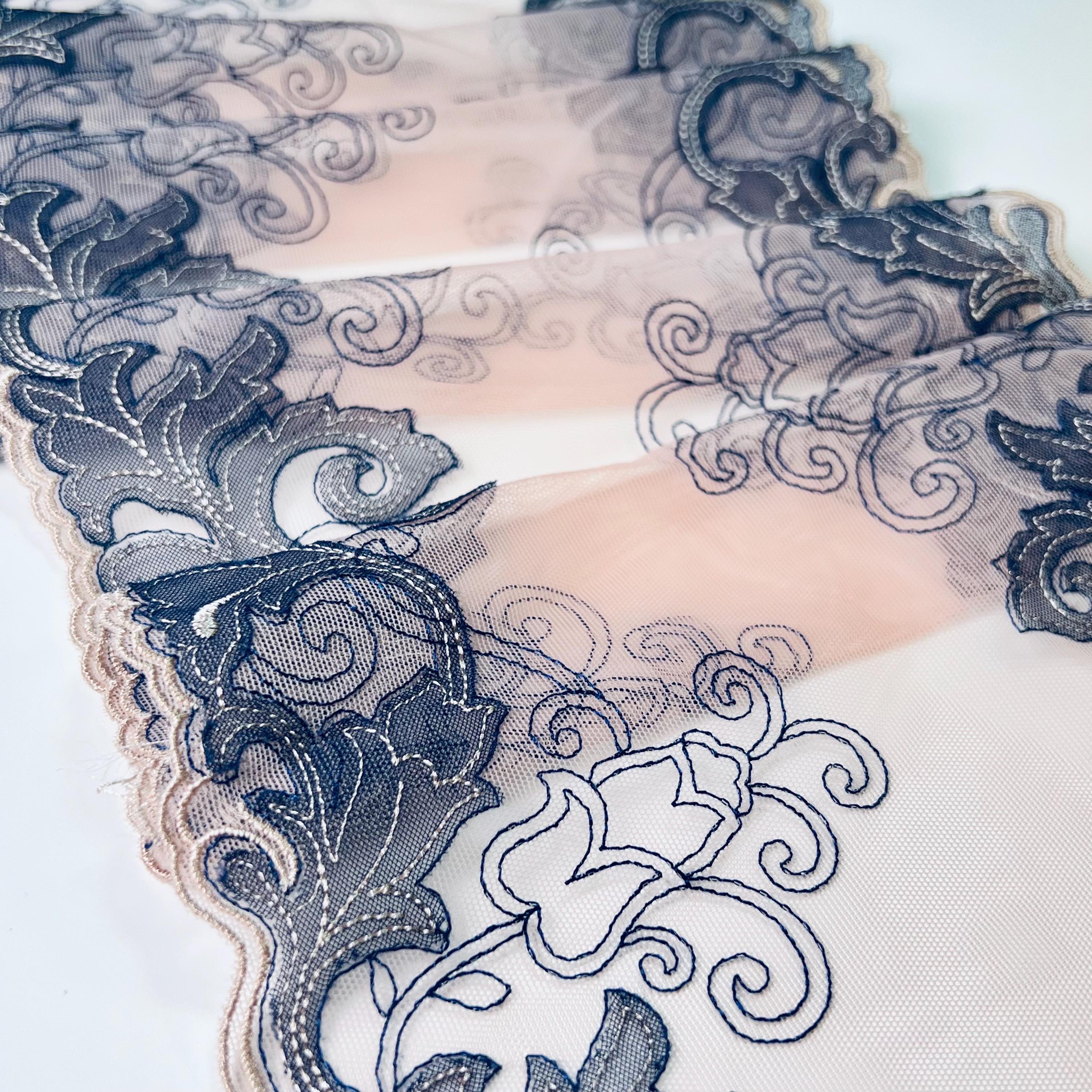 MEDI EMBROIDERY TULLE LACE DRESS アメリ