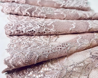 Stretch Lace | Delicate Lace | Lace trim by yard | Lace for Sewing | Lace for DIY Bra | Stretch Lace Trim | 19 cm | 7.5 inch