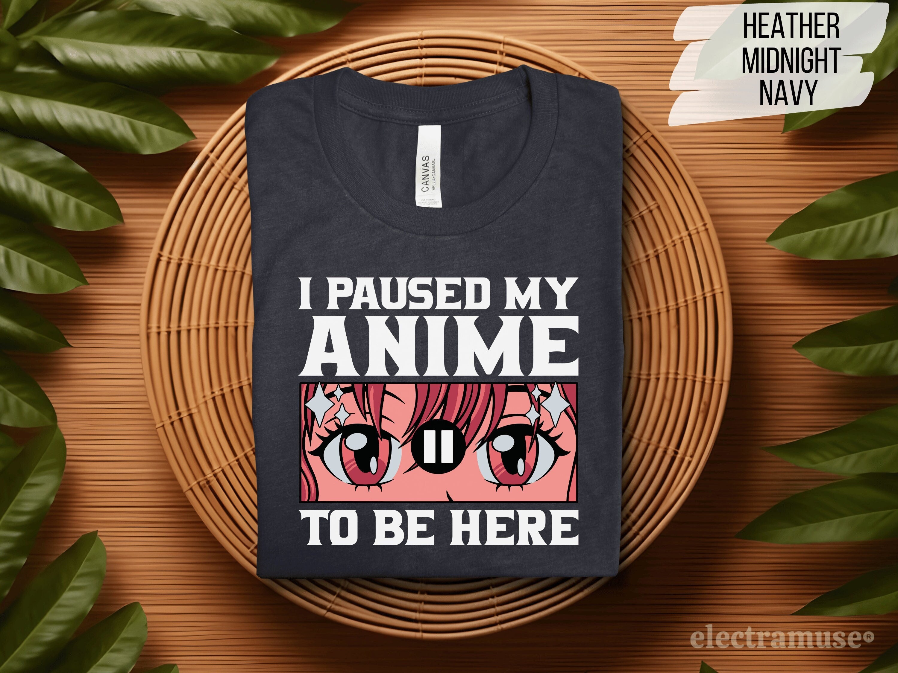 Eu pausei meu anime para estar aqui Otaku camiseta, merch presente