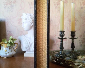 Stunning antique french prayer book with gorgeous golden gauffered edges with a star motif | Bound by Léon Curmer