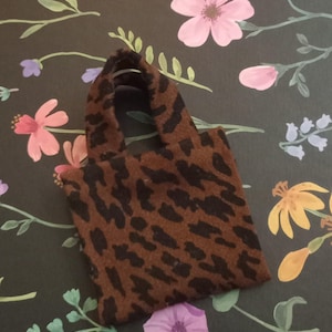 Doll purse, animal print. Handbag
