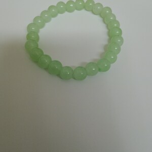 Beaded bracelet- Light green