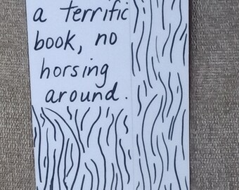 Laminated zebra bookmark