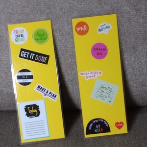 Bookmark set of 2- laminated, inspiring messages