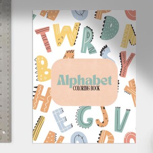 Libro para colorear del alfabeto ABC (PDF imprimible) / Diversión para niños / Páginas para colorear de la A a la Z