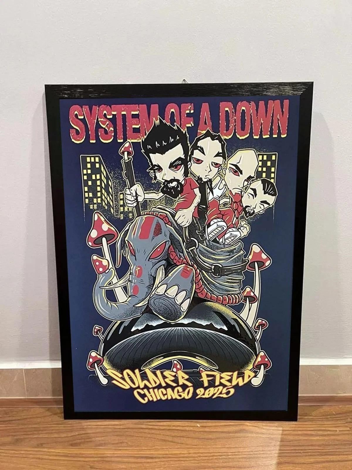 Poster System Of A Down Tour 2021 Europe System Of A Down Poster