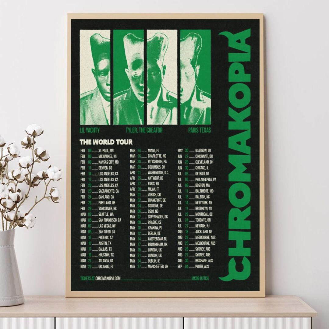 Digital Download: Tyler, the Creator Chromakopia the World Tour 2025 - Etsy