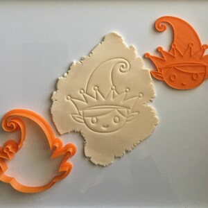 Digital STL Files 88mm Elf cookie/fondant/clay cutter & embosser stamp - 3D printing FILE DOWNLOAD only