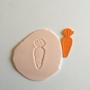 Digitale STL Dateien 73 mm Karotte Ausstechform & Prägestempel - nur 3D Druck DATEI DOWNLOAD