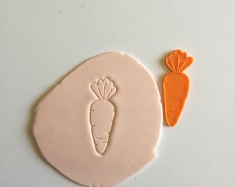 Digital STL Files 73mm Carrot cookie/fondant/clay cutter & embosser stamp - 3D printing FILE DOWNLOAD only