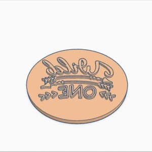 Digitale STL Dateien 70 mm 2,76 "Wild One v2 Keks/Fundant/Lehm Prägestempel - 3D Druck nur DATEI-DOWNLOAD
