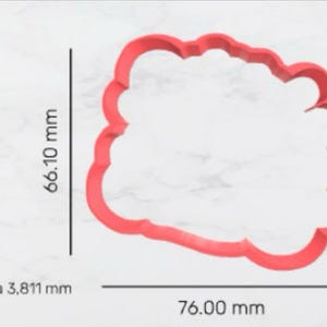 Digitale STL Datei Ausstechform 76 mm Frohe Ostern Ausstechform - 3D Druck DATEI DOWNLOAD