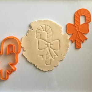 Digitale STL Dateien 101 mm Zuckerstange mit Schleife Ausstecher Ausstechform & Prägestempel - nur 3D Druck DATEI DOWNLOAD
