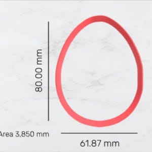 Ei 80 mm Ausstechform digitale STL-Datei - 3D Druck DATEI-DOWNLOAD nur