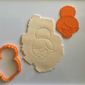 Digitale STL Dateien 91 mm Mrs Claus Ausstecher & Prägestempel - 3D Druck DATEI DOWNLOAD