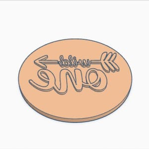 Digitale STL Dateien 70 mm 2,76 "Wild One v1 Keks/Fundant/Lehm Prägestempel - 3D Druck nur DATEI-DOWNLOAD