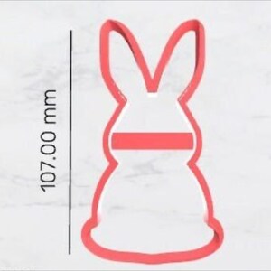 Digitale STL-Datei 107 mm Häschen Ausstechform - 3D Druck DATEI-DOWNLOAD
