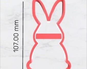 Digital STL File 107mm Bunny cookie/fondant/clay cutter - 3D printing FILE DOWNLOAD only