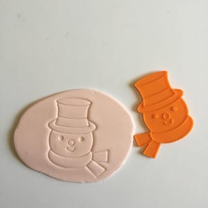 Digitale STL Dateien 89 mm Frosty the Snowman Ausstecher Ausstechform & Prägestempel - 3D Druck DATEI DOWNLOAD