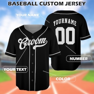 Groomsman Jersey, Bachelor Party Custom Jersey, Baseball Custom Jersey