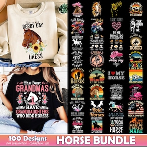 100 Designs Horse PNG Bundle, Western Horse Png, Boho Wild Horse Png, Animal Farm Png, Cute Horse Png, Horse Quotes Png, Commercial Use