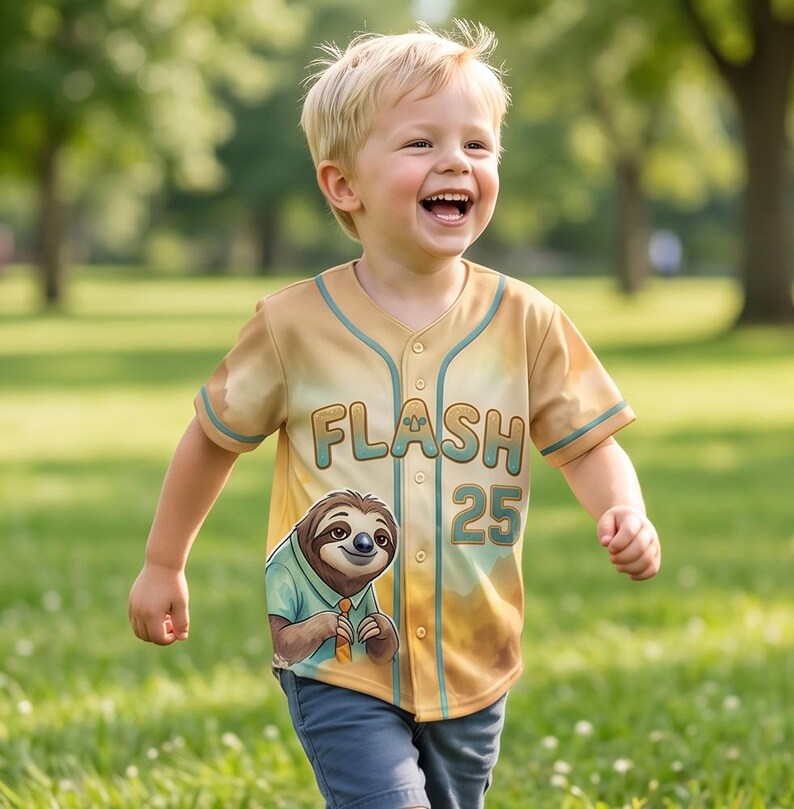 Camiseta de béisbol de Zootopia con acuarelas personalizada, regalo personalizado para amantes de Disney de Zootopia, camiseta familiar a juego personalizada, camiseta Disney personalizada 2026 imagen 6