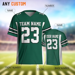 Custom Name and Number Football Jersey Tank Top, Personalized Football Jersey, Football Jersey Color Custom, Football Custom Shirt