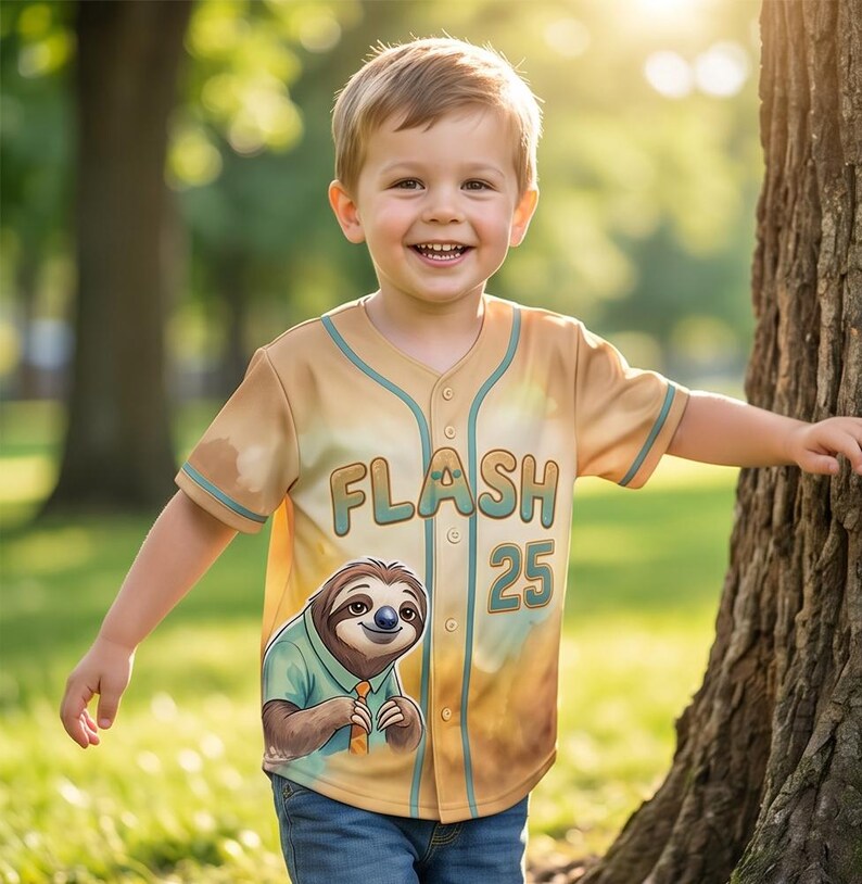 Camiseta de béisbol de Zootopia con acuarelas personalizada, regalo personalizado para amantes de Disney de Zootopia, camiseta familiar a juego personalizada, camiseta Disney personalizada 2026 imagen 9