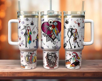 Filmpersonages 40oz beker wrap png, Halloween-personages 2 stuks 40oz wrap png, tekenfilmfilms 40oz beker png, sublimatieontwerpen