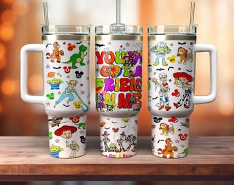 Cartoon Characters 40oz Tumbler Wrap Png, Cartoon 2 pieces 40oz Wrap Png, Cartoon Movies 40oz Tumbler Png, Sublimation Designs