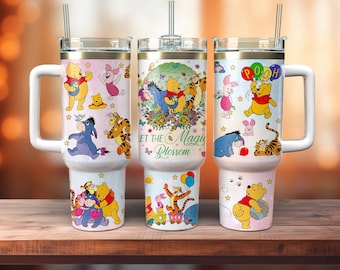 Envoltura para vaso de 40 oz con personajes de dibujos animados (PNG), 2 piezas de envoltura de 40 oz con dibujos animados (PNG), Vaso de 40 oz con películas de dibujos animados (PNG), Diseños de sublimación