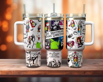 Envoltura de vaso de 40 oz con personajes de películas (PNG), 2 piezas de envoltura de 40 oz con personajes de Halloween (PNG), Vaso de 40 oz con películas de dibujos animados (PNG), Diseños de sublimación