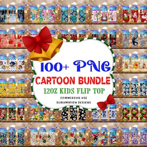 100+ Designs 12oz Kids Flip Top Sippy Cup Tumbler Wrap, Mega Bundle Cartoon 12oz Sippy cup Tumbler Png, Kids Cartoons 12oz Tumbler Wrap