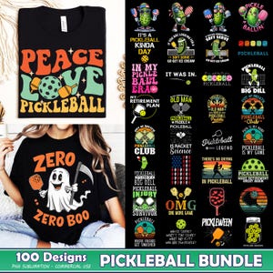 100 Files Pickleball PNG Bundle, Game Day Png, Pickleball Lover Png, Sport Bundle Png, Pickleball Shirt Designs, Commercial Use