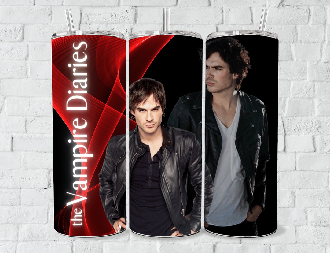 Damon Salvatore 20oz Tumbler, the Vampire Diaries, TVD, Sublimation ...