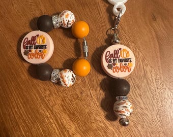 Charm de otoño para el asa de la taza y charm para la pajita