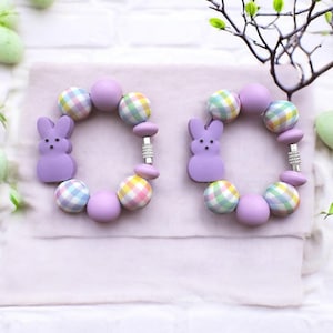 Cute Easter Bunny Cup Charms, Cup Charms for Tumbler Handle, Spring Cup Charms, Stanley Cup Charms