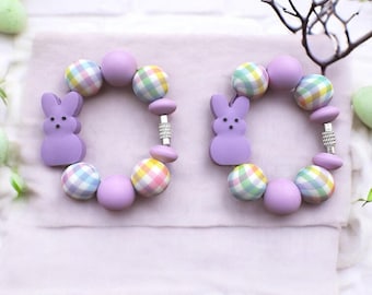 Cute Easter Bunny Cup Charms, Cup Charms for Tumbler Handle, Spring Cup Charms, Stanley Cup Charms