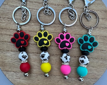 Paw Print Keychain - Accessory for Pet Owners