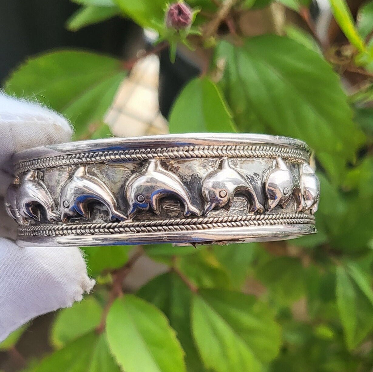 Dolphin Bangle Etsy Canada