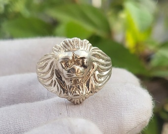 Sterling Silber Tiger Ring, Bandring, Offener Ring, Silber Ring, Handgemachter Ring, Tier Ring, 925 Sterling Silber Ring, Silber Schmuck Geschenke