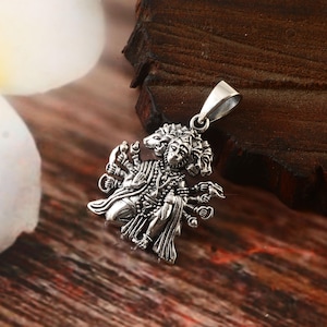 Panchmukhi Hanuman Ji Pendant Locket For Men Women 925 Sterling Silver Bajrangbali/Hanuman ji Locket for Men/Boys