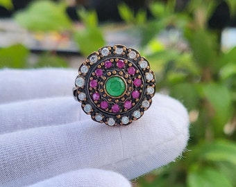 Minimalistische ring sterlingzilveren ring edelsteen verlovingsring voor vrouwen CZ ring belofte ring geboortesteen ring verjaardagscadeau voor haar