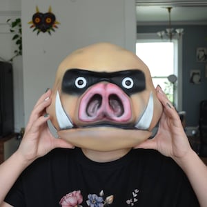 Zelda Mask of Scents Replica – Handmade Majora’s Mask Prop for Cosplay or Display – The Legend of Zelda Collectible Mask