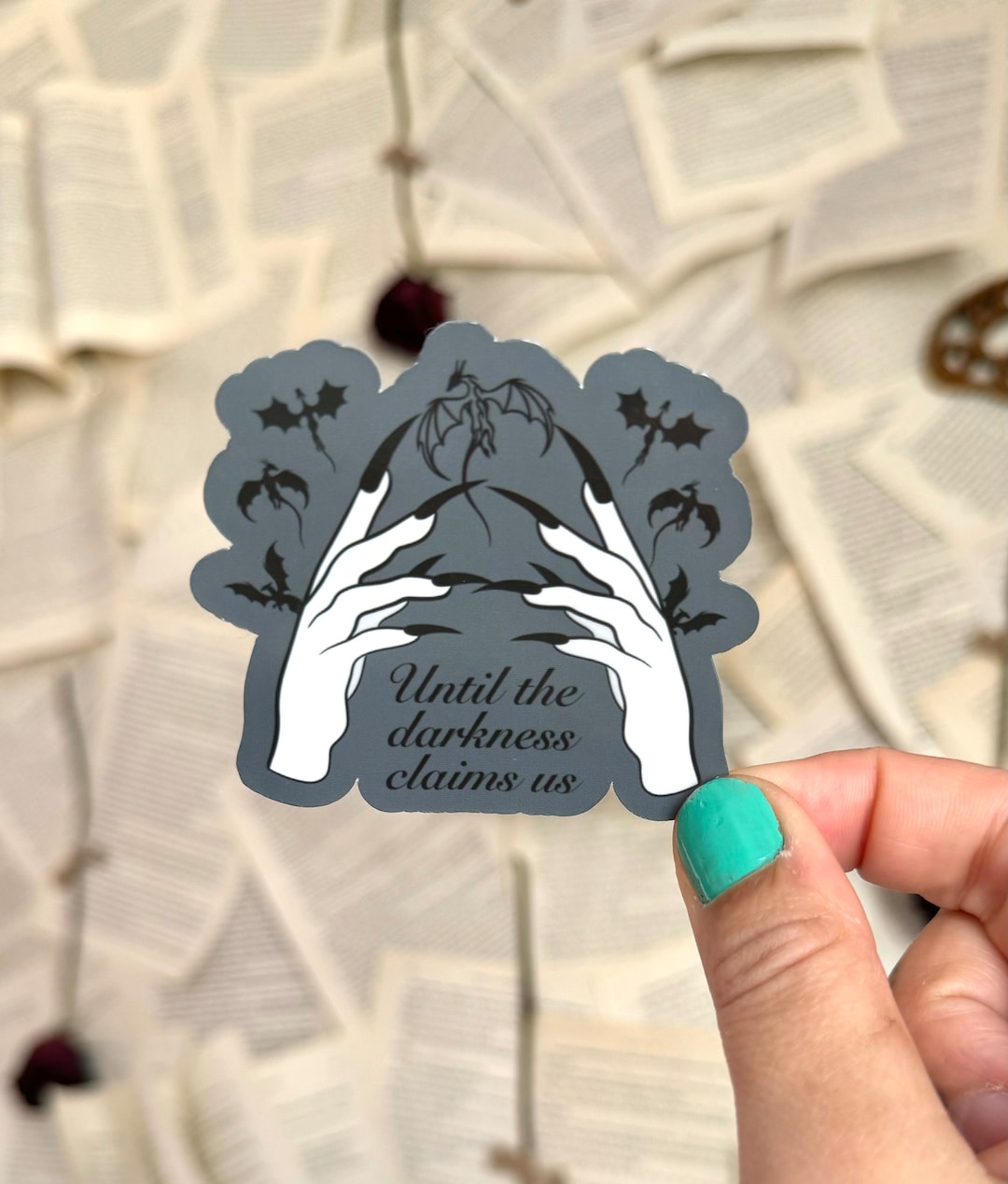 Until the Darkness Claims Us Sticker | ACOTAR Sticker | TOG Sticker ...