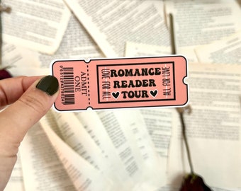 Romance Reader Book Tour Ticket Sticker