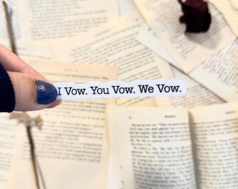 I Vow You Vow We Vow Sticker | The Ritual Sticker | Lords Series | Dark Romance Stickers