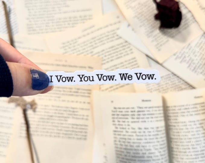 I Vow You Vow We Vow Sticker | the Ritual Sticker | Lords Series | Dark ...