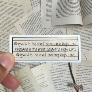 Rhysand High Lord Sticker: ACOTAR, SJM, TOG Fan Art